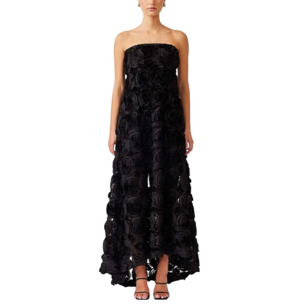 Elliatt Midnight Black Strapless Gown